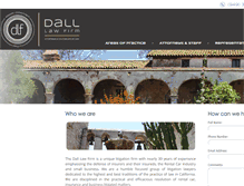 Tablet Screenshot of dalllawfirm.com